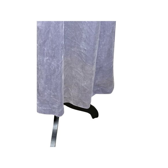 Vintage 90s Velvet Maxi Dress 1/2 Zip Mock Neck Long Sleeve Fall Fashion READ - Picture 6 of 11